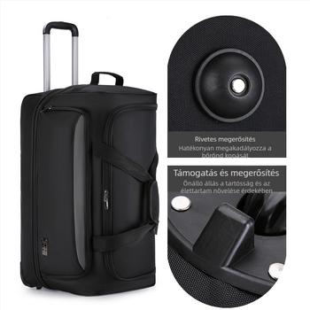 Trail vízálló könnyű gurulós utazótáska – Oxford anyag, uniszex, városi egyszerű stílus