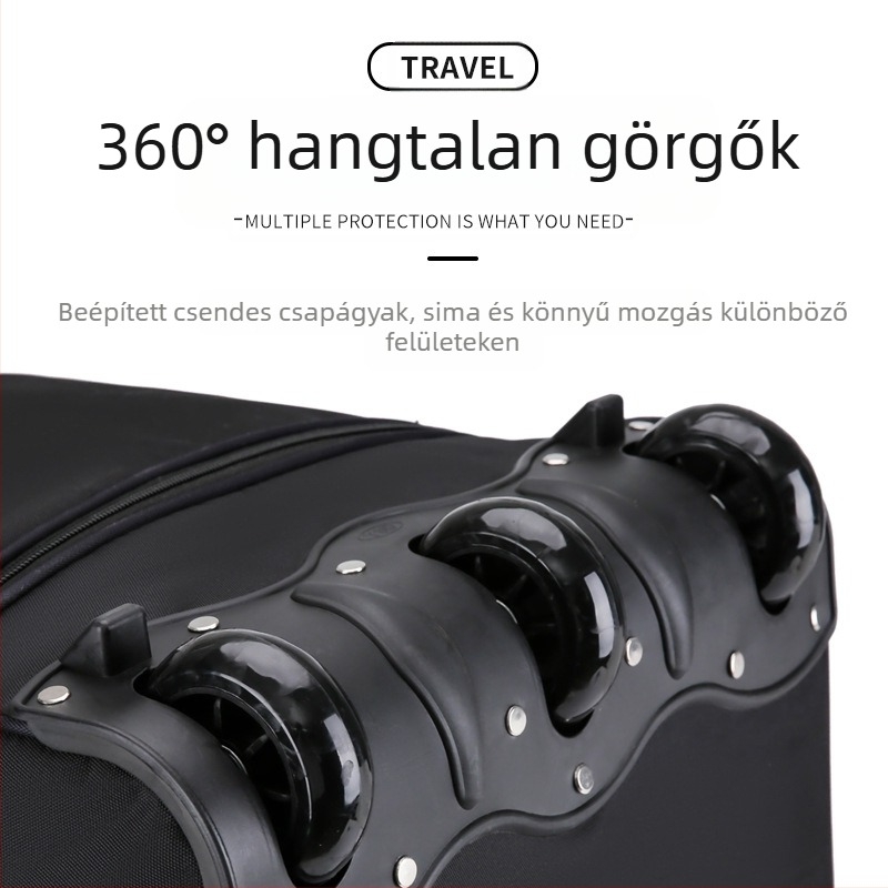 Trail vízálló könnyű gurulós utazótáska – Oxford anyag, uniszex, városi egyszerű stílus