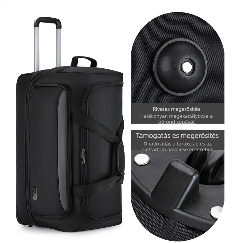 Trail vízálló könnyű gurulós utazótáska – Oxford anyag, uniszex, városi egyszerű stílus