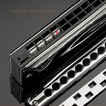 Félméretű kromatikus furulya, 12 nyílás, hangolás C, modell GM-0648, márka JDR