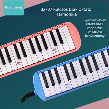 Harmonika QM37A, 37 billentyűs, ABS ház, rozsdamentes acél lemez