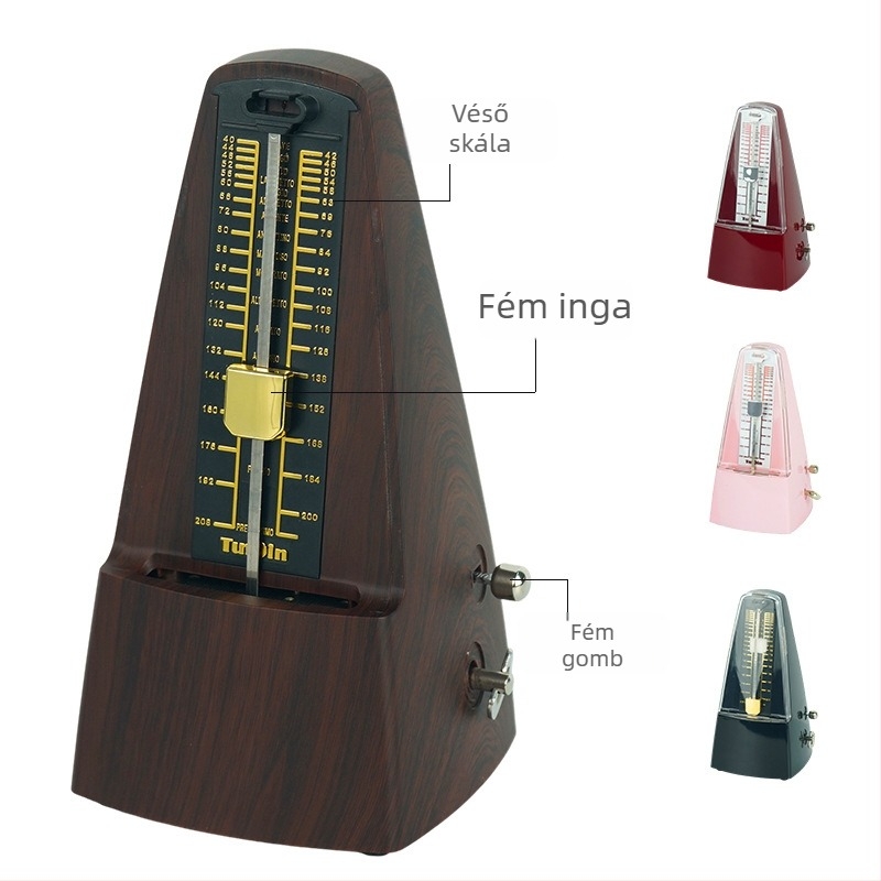 Metronóm japán mozgással, tiszta réz mechanikus kivitel, TY-031 modell; alkalmas zongora vizsgákra és univerzális gitár és guzhen számára.