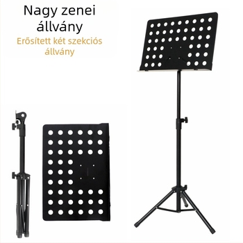 Fém kottatartó, modell M-05, grand staff, ZY márka