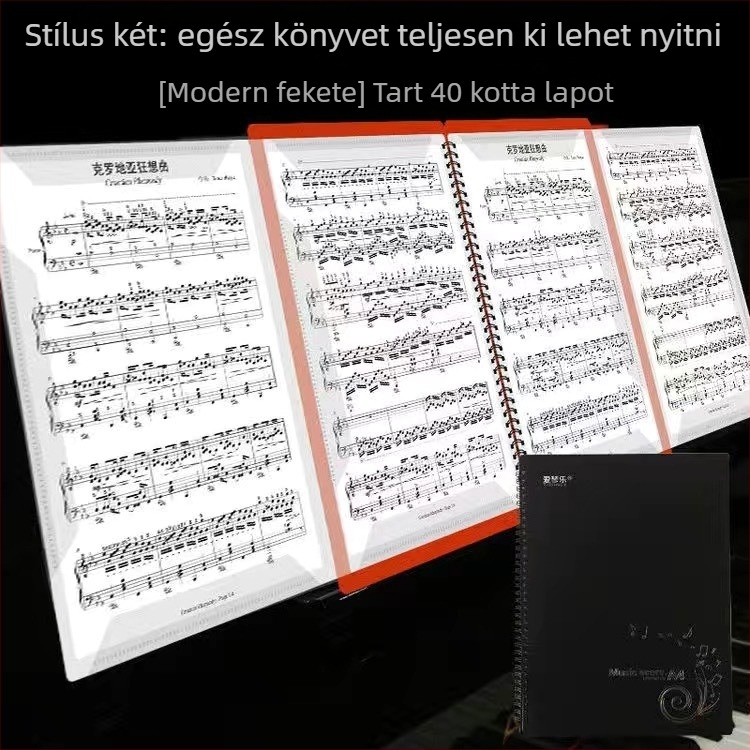 Partitúra klipsz YPJ-2, ABS anyag, Aegean márka, csomagolás: műanyag zacskó