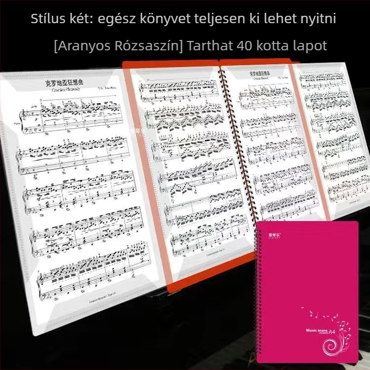 Partitúra klipsz YPJ-2, ABS anyag, Aegean márka, csomagolás: műanyag zacskó