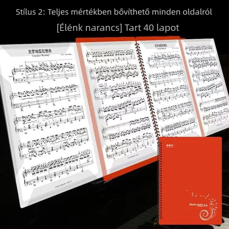 Partitúra klipsz YPJ-2, ABS anyag, Aegean márka, csomagolás: műanyag zacskó