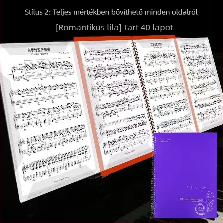 Partitúra klipsz YPJ-2, ABS anyag, Aegean márka, csomagolás: műanyag zacskó