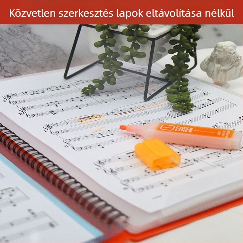 Partitúra klipsz YPJ-2, ABS anyag, Aegean márka, csomagolás: műanyag zacskó