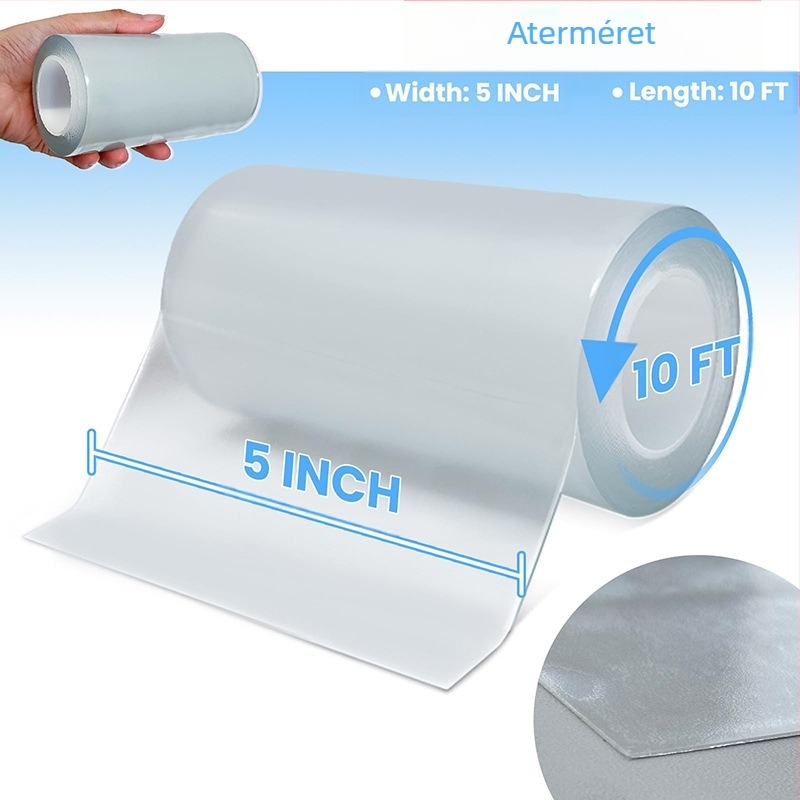 Áttetsző PVC-cső javító szalag — vízálló tömítés, 0,3 mm vastagság, PVC-csövekhez, alkalmas sátrakra és felfújható gyűrűkre