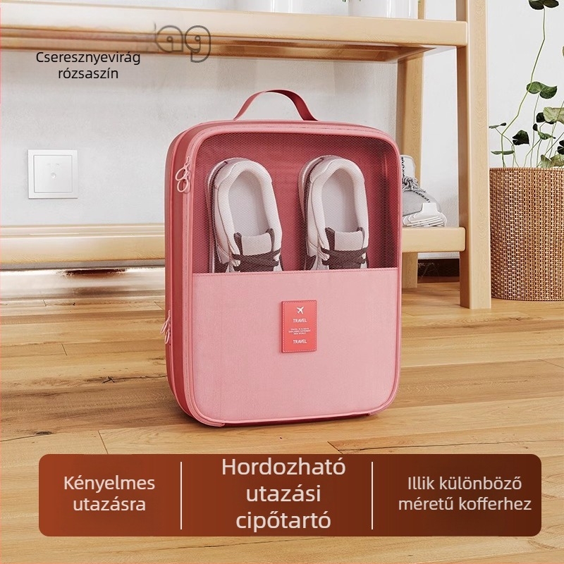 Utazási cipő tároló táska — Twill anyag, modern minimalista stílus, márka Step Ashore, kategória: cipővédők és táskák, 2025 tavaszán debütál.