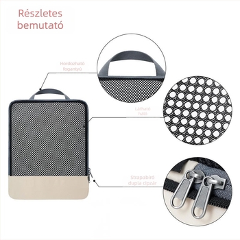 Utazási tároló táska, 6 részes készlet, több méret, Twill Oxford, többfunkciós szervező