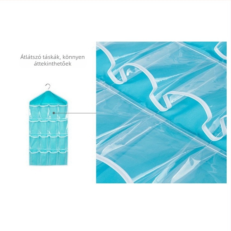 Poliészter függő táska gardrób tároláshoz – rajzfilm stílus, porvédő, asztali rendező, Bosilon