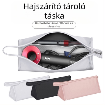 Hajszárító tároló táska - Dyson-kompatibilis, PU anyag, kézitáska stílus, sokoldalú, utazáshoz