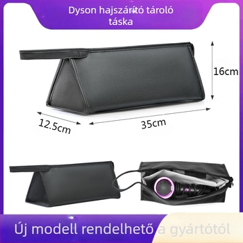 Hajszárító tároló táska - Dyson-kompatibilis, PU anyag, kézitáska stílus, sokoldalú, utazáshoz