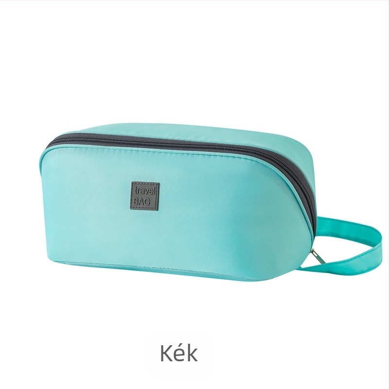 Oxford anyagú utazási tároló táska fehérneműk, melltartók és kozmetikumok számára, kocka alakú