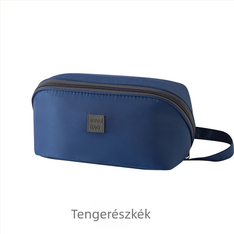 Oxford anyagú utazási tároló táska fehérneműk, melltartók és kozmetikumok számára, kocka alakú