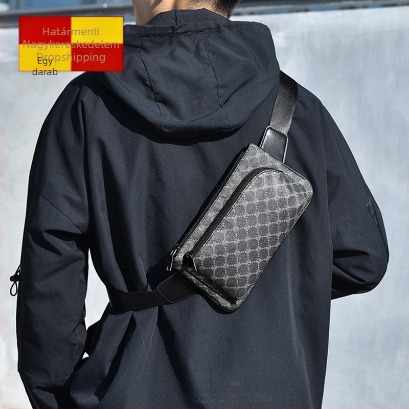 Férfi keresztpántos táska PU bőr, PVC bélés, Puti Kangaroo márka, 2018 tavasz kiadás