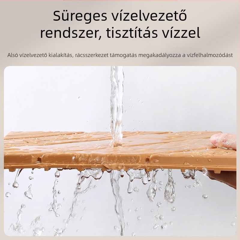 PP műanyag összeszerelhető padló, faerezetes mintázat, modern egyszerű stílus, fertőtlenítő hatású, folyosóra