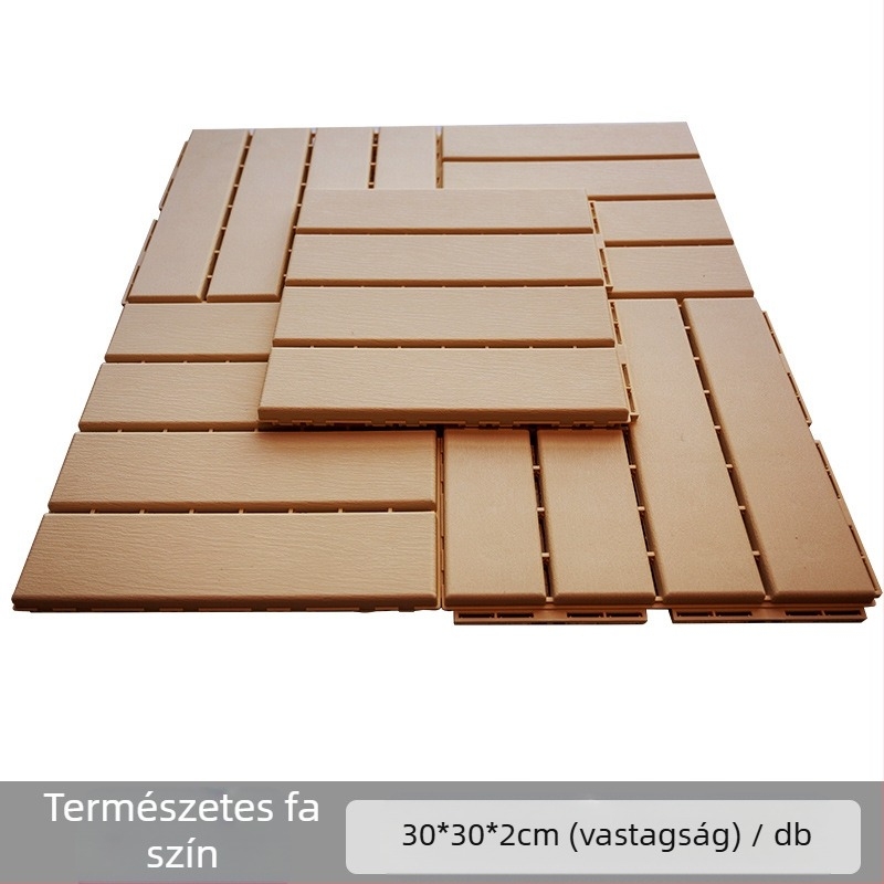 PP műanyag összeszerelhető padló, faerezetes mintázat, modern egyszerű stílus, fertőtlenítő hatású, folyosóra