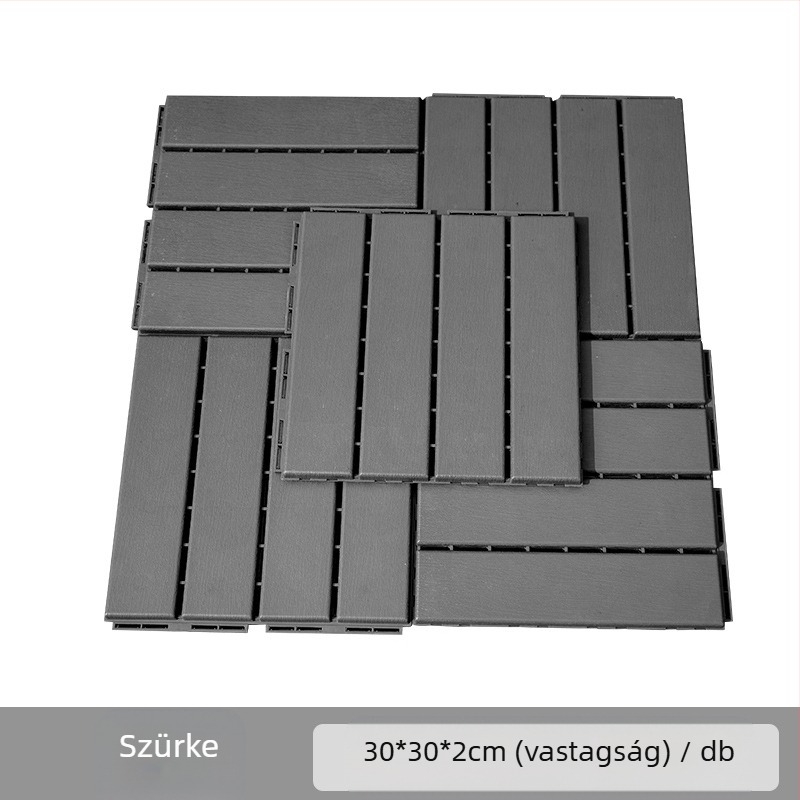 PP műanyag összeszerelhető padló, faerezetes mintázat, modern egyszerű stílus, fertőtlenítő hatású, folyosóra