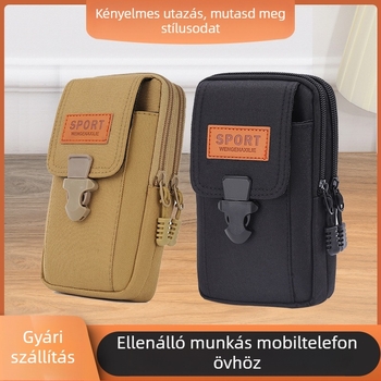 Férfi deréktáska – Oxford anyag, lélegző, kopásálló, poliészter bélés, márka YZPJ