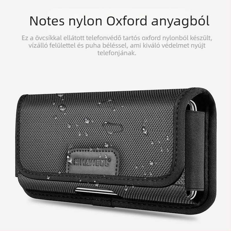 HAWEEL Férfi PU Deréktáska - lélegző, kártya rekesz, 8 hüvelykes készülékekhez