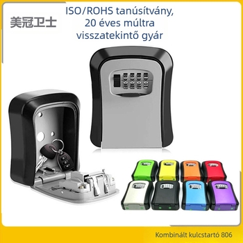 Kulcsstartó doboz kódzárral – Mechanikus, Alumíniumötvözet, Modell 806, Champions márka, Kulcsok tárolására, Modern minimalista stílus
