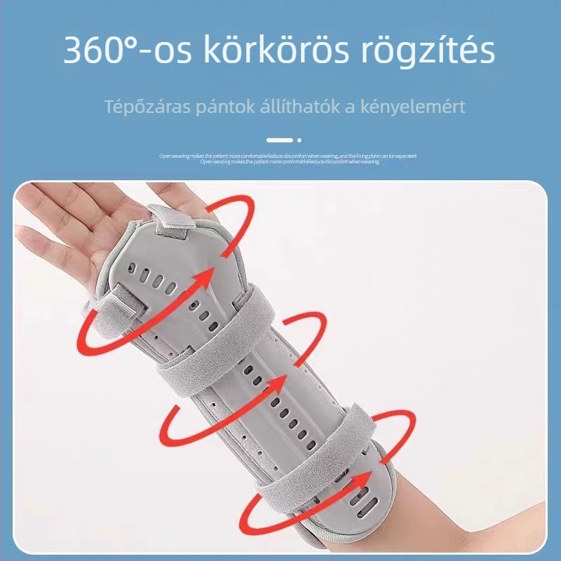 Állítható, légáteresztő csukló- és alkarsín