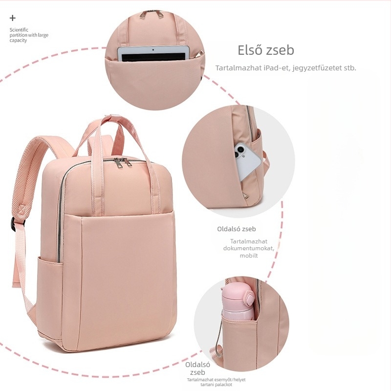 Uniszex hátizsák - 36-55L kapacitás, kompatibil 16 colos laptophoz, Oxford anyag, görbült vállpántok