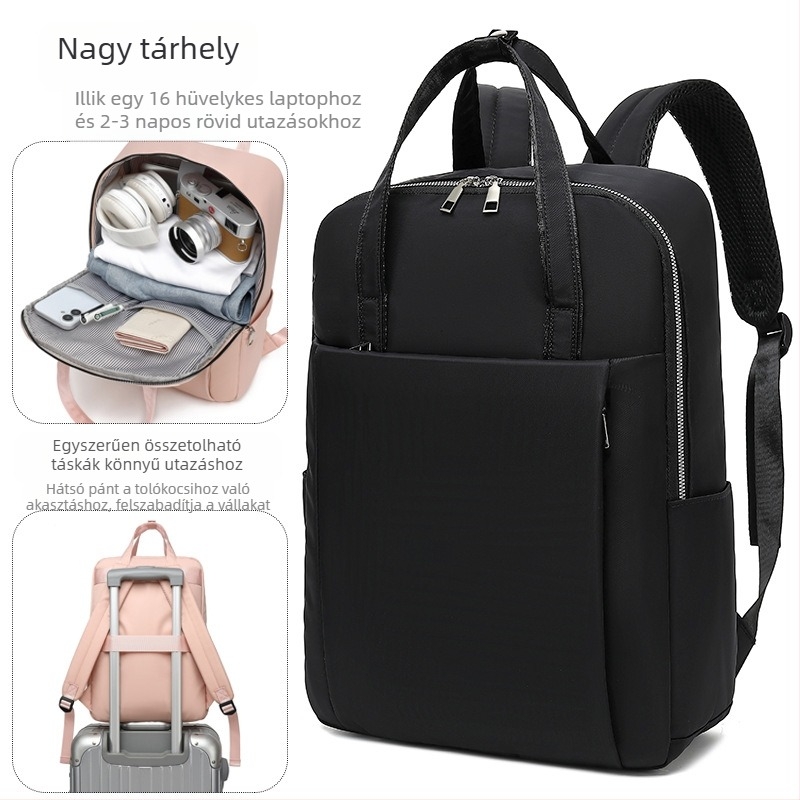 Uniszex hátizsák - 36-55L kapacitás, kompatibil 16 colos laptophoz, Oxford anyag, görbült vállpántok