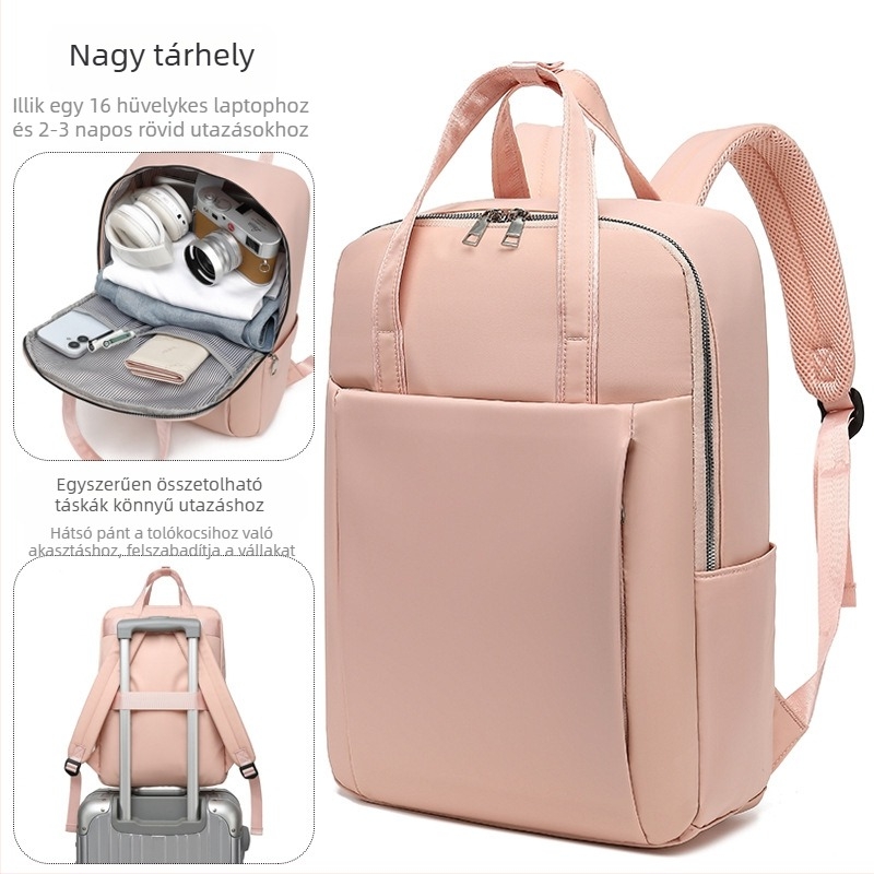 Uniszex hátizsák - 36-55L kapacitás, kompatibil 16 colos laptophoz, Oxford anyag, görbült vállpántok