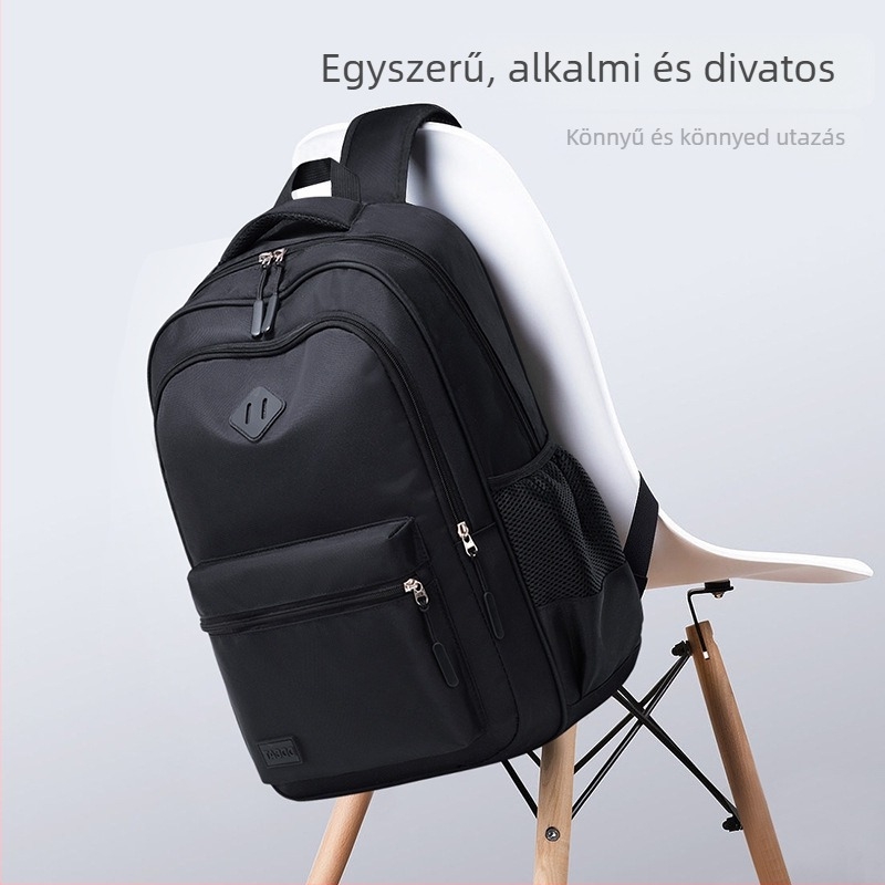 Oxford vászon hátizsák, légáteresztő, nagy kapacitású, gimnázium és egyetemista diákok számára