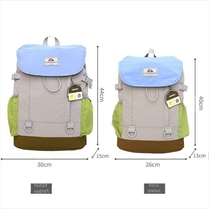 Unisex nejlon hátizsák, nagy kapacitású, vízálló, légpárnás vállpánt rendszerrel