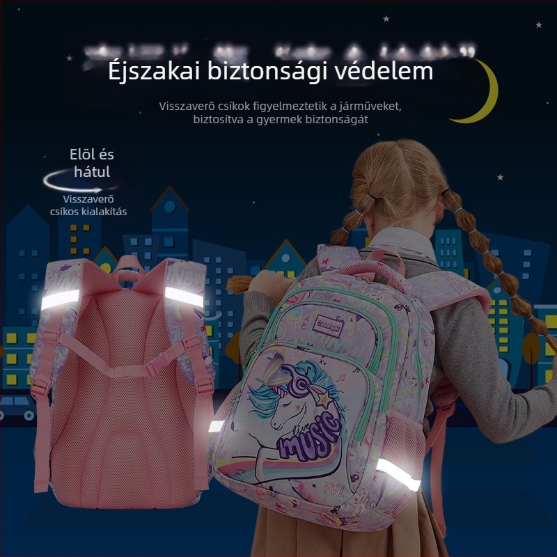 MOK uniszex iskolai hátizsák 3-6. osztály számára - ultra könnyű, Oxford anyag, gerincvédelem, vízálló felület, légpárnás vállpántok