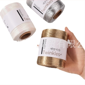 Aranydrót maggal spinált fonal DIY-hoz – csavart szál, márka KNOTITUDE, eredet Kína