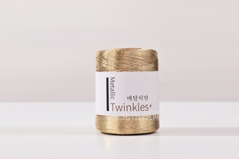 Aranydrót maggal spinált fonal DIY-hoz – csavart szál, márka KNOTITUDE, eredet Kína