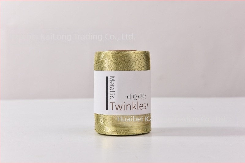 Aranydrót maggal spinált fonal DIY-hoz – csavart szál, márka KNOTITUDE, eredet Kína