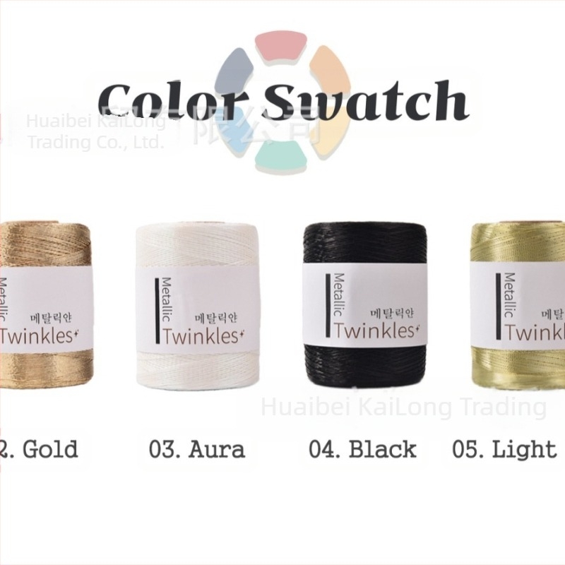 Aranydrót maggal spinált fonal DIY-hoz – csavart szál, márka KNOTITUDE, eredet Kína