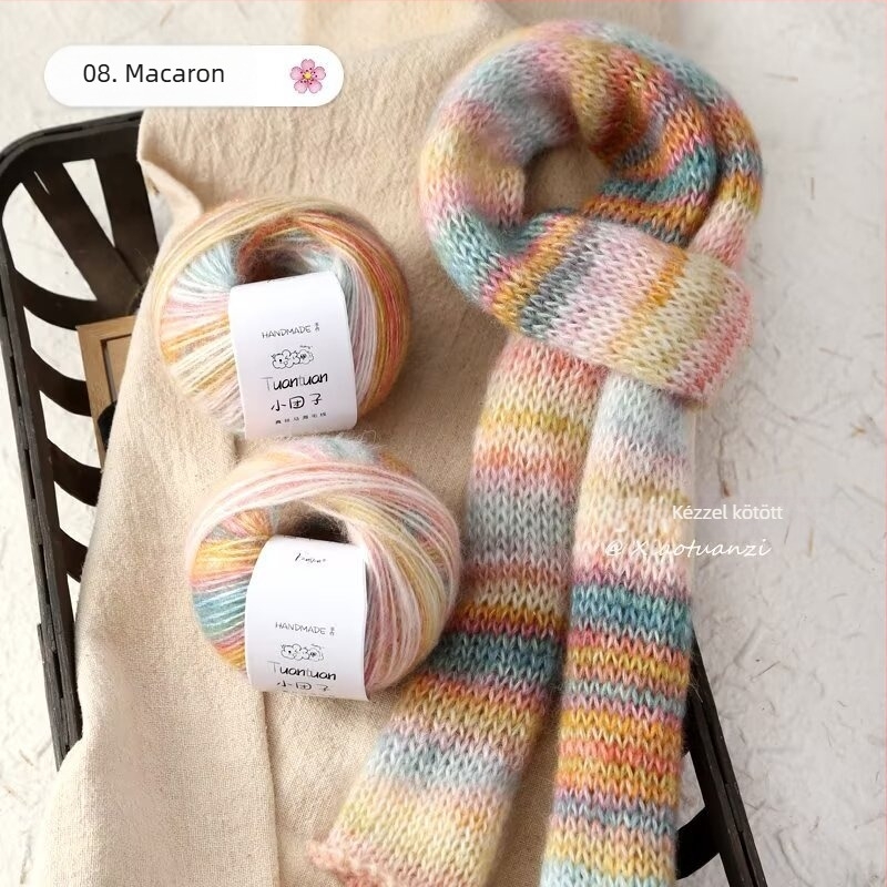 Mohair gyapjú készlet, worsted fonás, csoportos fonásforma, szövésre