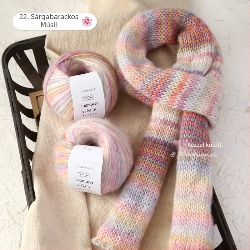 Mohair gyapjú készlet, worsted fonás, csoportos fonásforma, szövésre