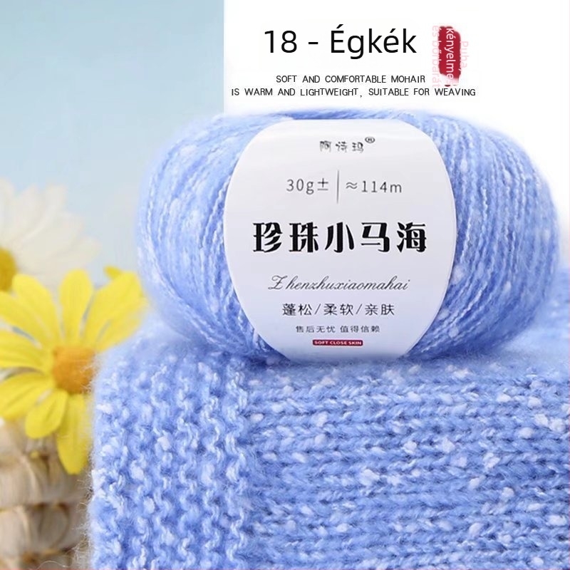 Mohair fonal kötéshez, 12S, 1 szál, csavarodás 200, fél-worsted, Tuan Line