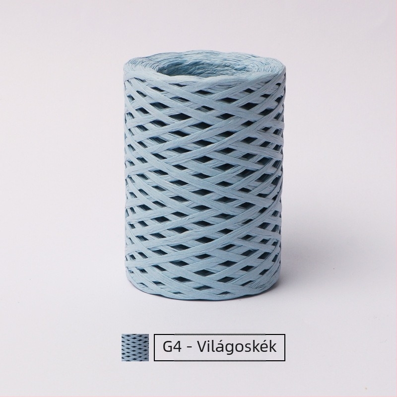 Pamut raffia csőfonal — gyűrűs fonás, márka hiraffia (alias: hiraffia cheer)