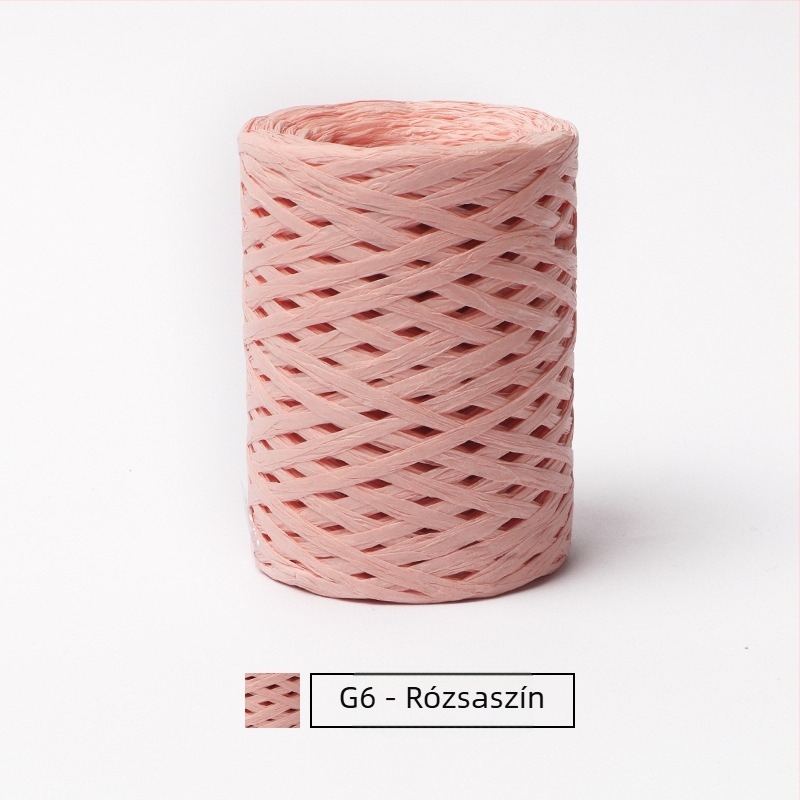 Pamut raffia csőfonal — gyűrűs fonás, márka hiraffia (alias: hiraffia cheer)