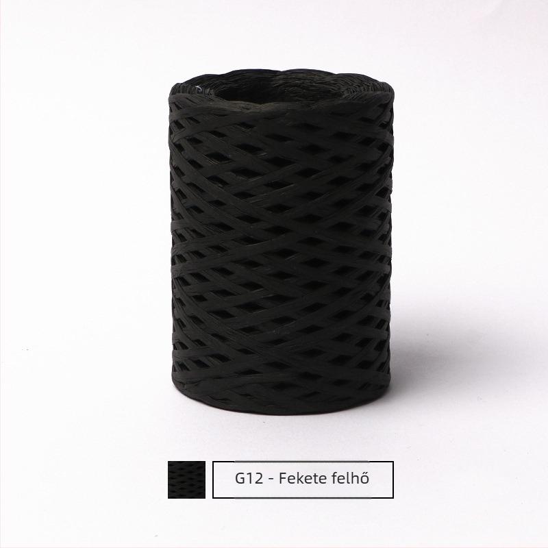 Pamut raffia csőfonal — gyűrűs fonás, márka hiraffia (alias: hiraffia cheer)