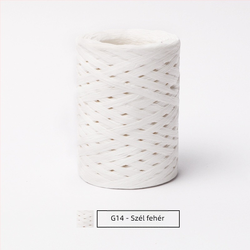 Pamut raffia csőfonal — gyűrűs fonás, márka hiraffia (alias: hiraffia cheer)