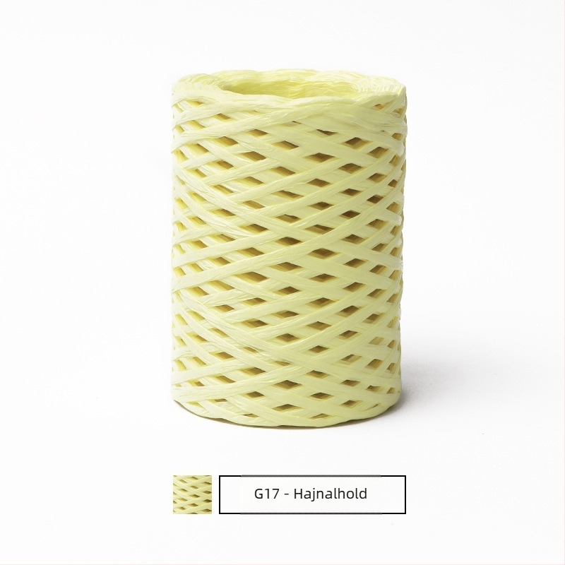 Pamut raffia csőfonal — gyűrűs fonás, márka hiraffia (alias: hiraffia cheer)