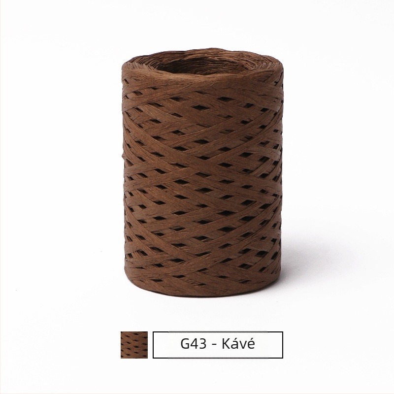 Pamut raffia csőfonal — gyűrűs fonás, márka hiraffia (alias: hiraffia cheer)