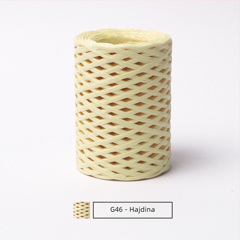 Pamut raffia csőfonal — gyűrűs fonás, márka hiraffia (alias: hiraffia cheer)