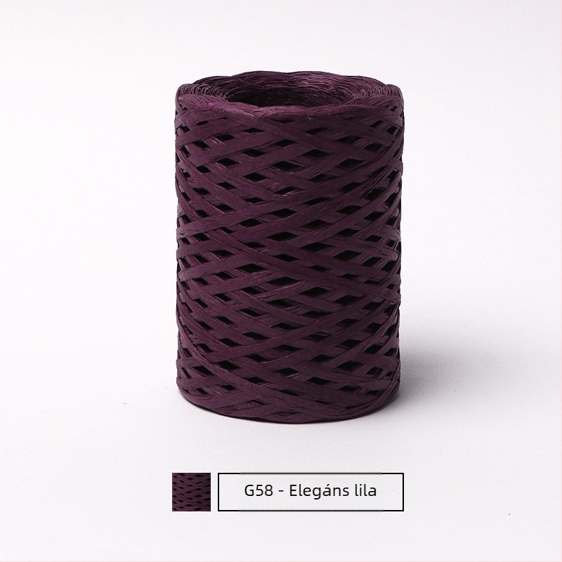 Pamut raffia csőfonal — gyűrűs fonás, márka hiraffia (alias: hiraffia cheer)