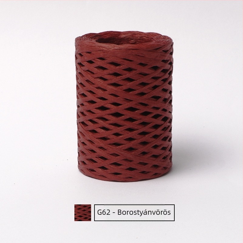 Pamut raffia csőfonal — gyűrűs fonás, márka hiraffia (alias: hiraffia cheer)